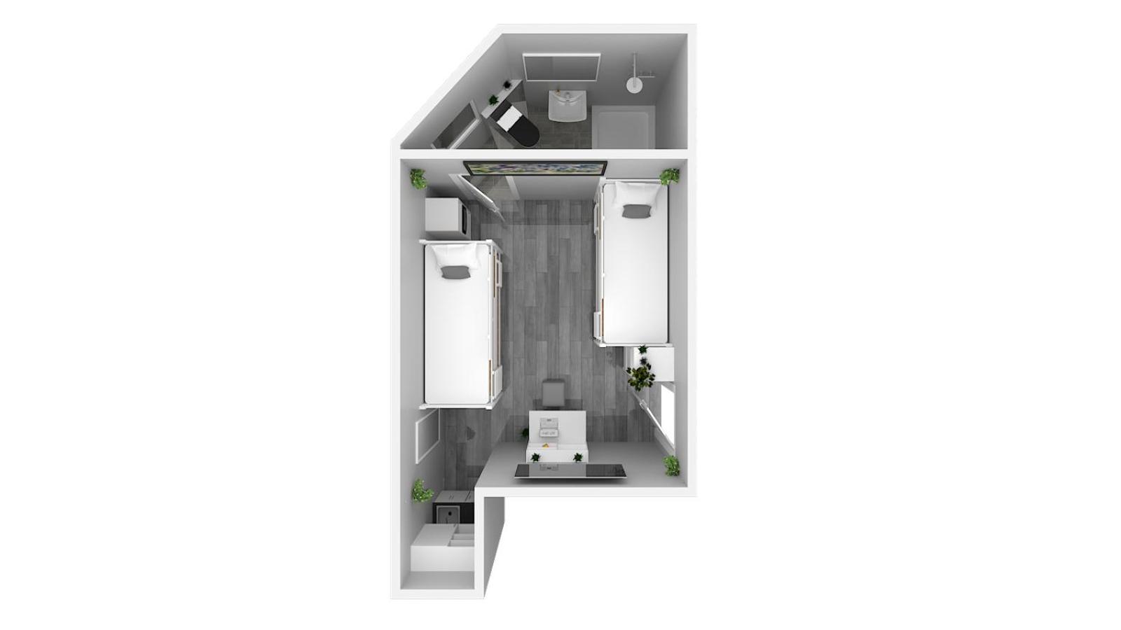 Hotel Ulm Zentrum - Komplettes Zimmer, Hochbett, Android Tv & Eigenem Bad - Perfekt Fuer Familien & Gruppen Quarto foto